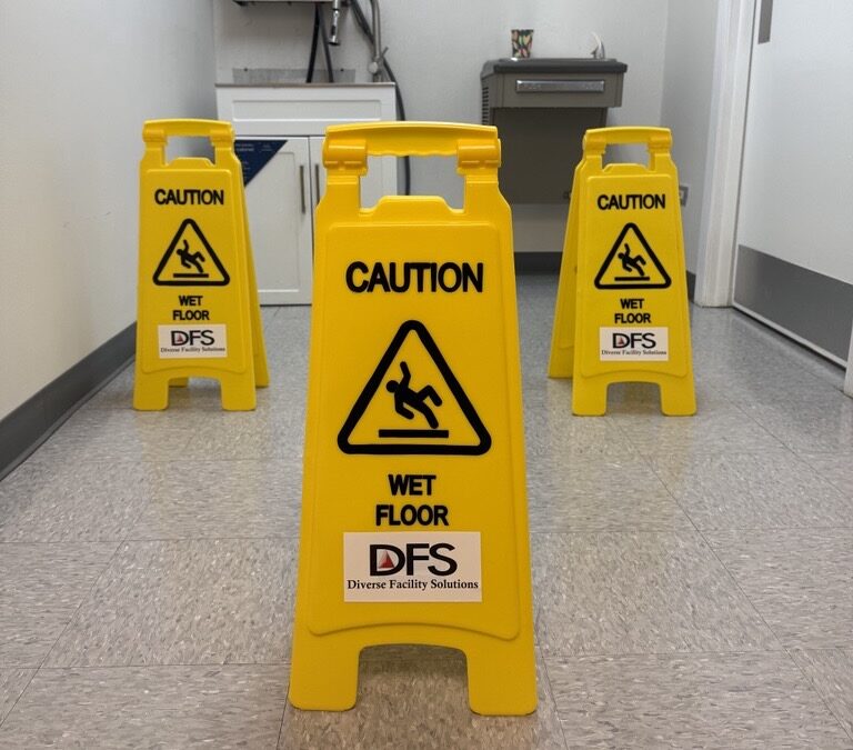 Understanding Wet Floor Signs: DFS Best Practices for Safety and Visibility